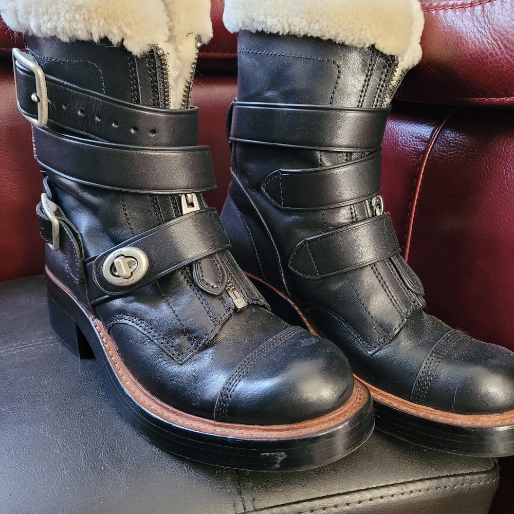 Coach zip moto boots - Picture 2 of 2